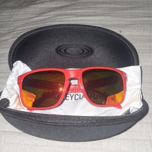 Oakley Red Mirrored Lens Sunglasses